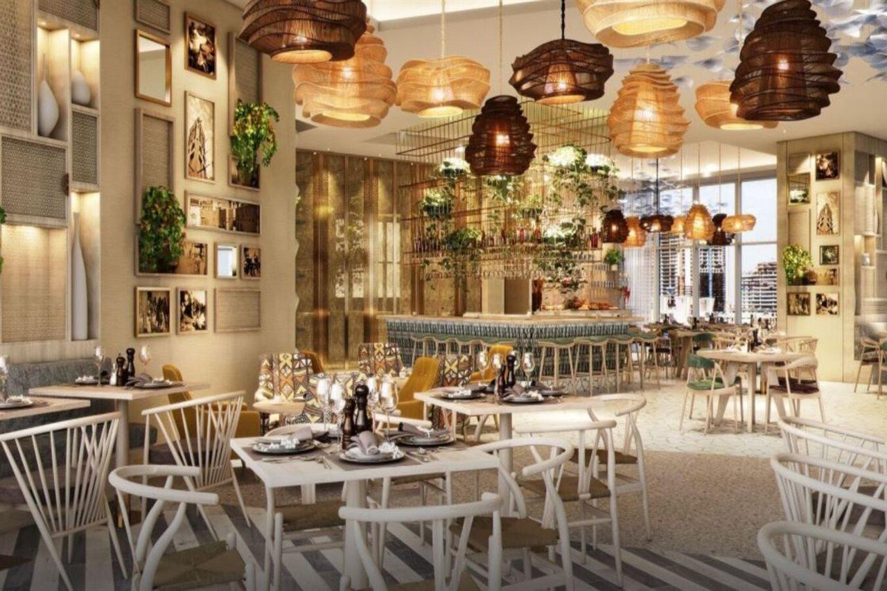 Paramount Hotel Midtown Dubai Eksteriør bilde The interior of the restaurant