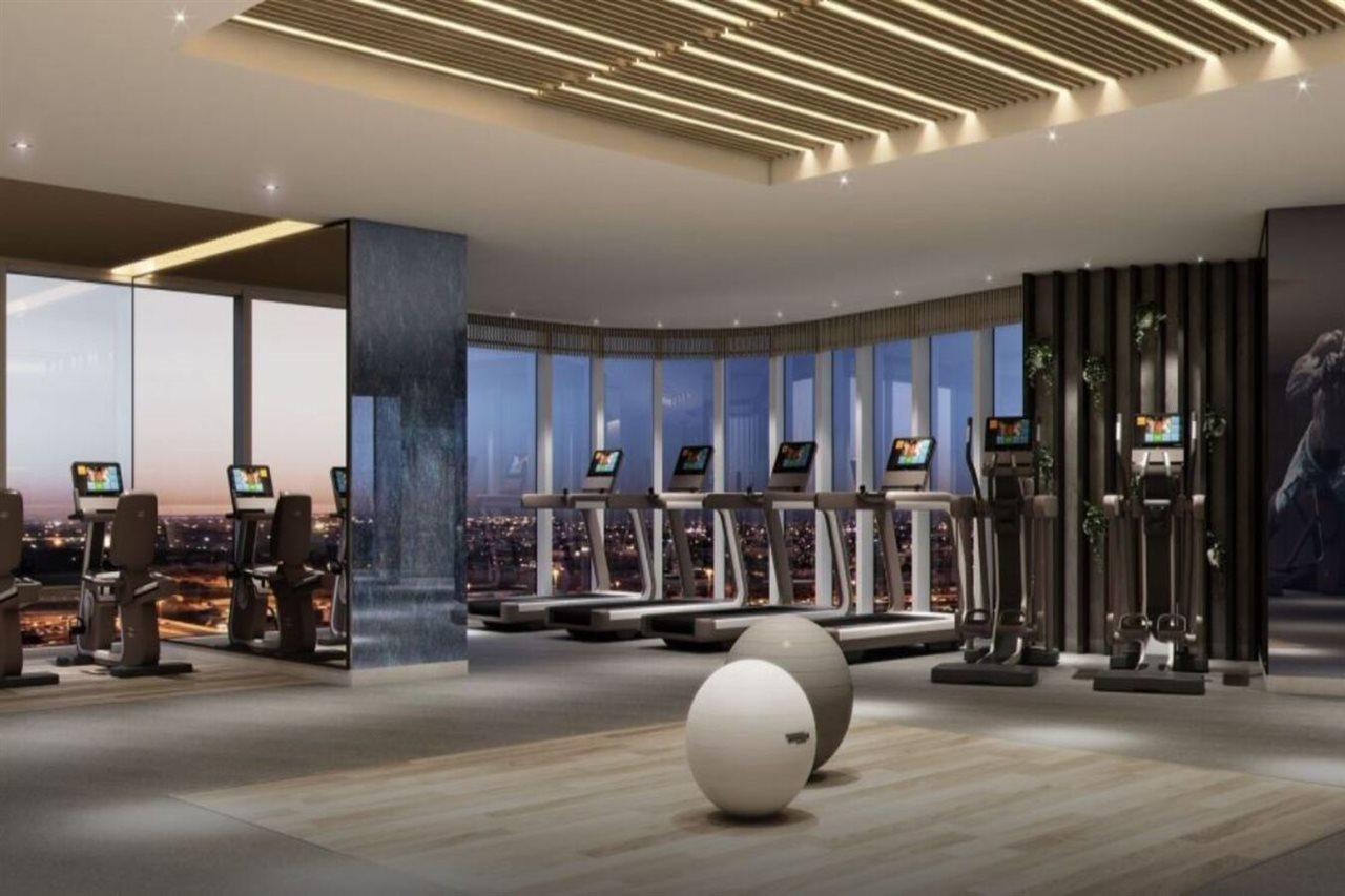 Paramount Hotel Midtown Dubai Eksteriør bilde The gym at the 101