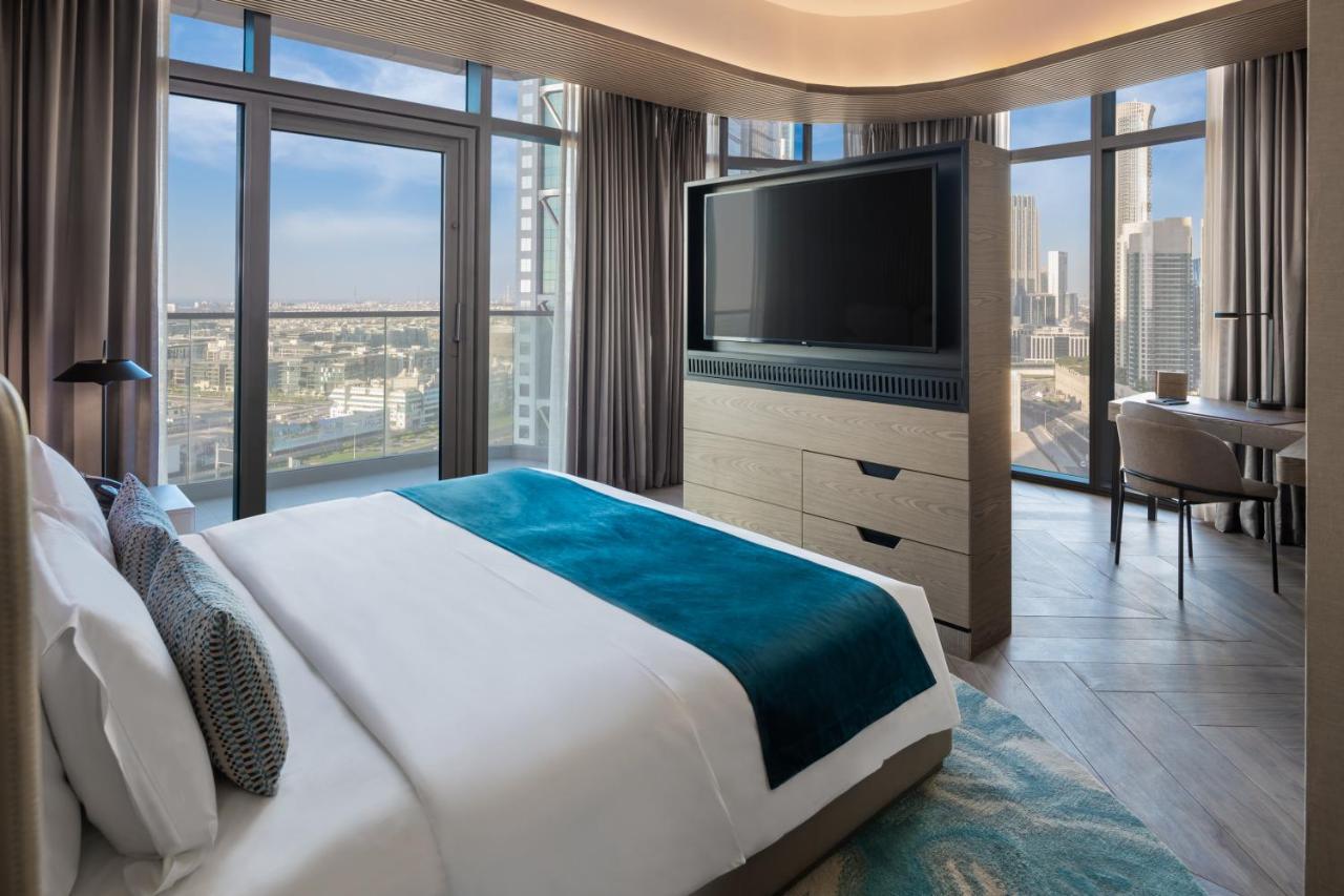 Paramount Hotel Midtown Dubai Eksteriør bilde A bedroom at the hotel