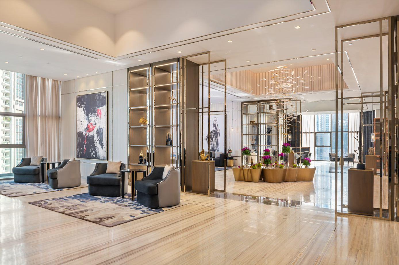 Paramount Hotel Midtown Dubai Eksteriør bilde The lobby of the hotel